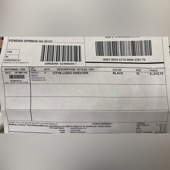 Givenchy Men's Cotton Logo Crew Sweater - Picture 10 of 10